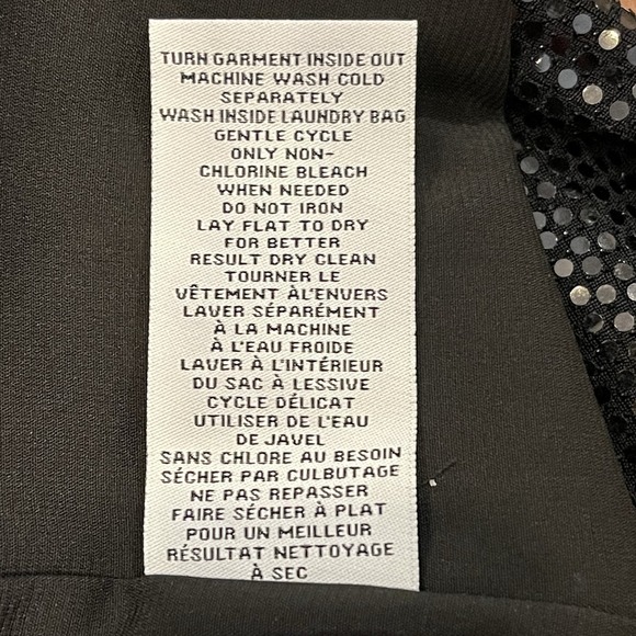 Carmen Marc Valvo Women's M Open Front Sequin Holiday Evening Jacket Blazer - Picture 12 of 12